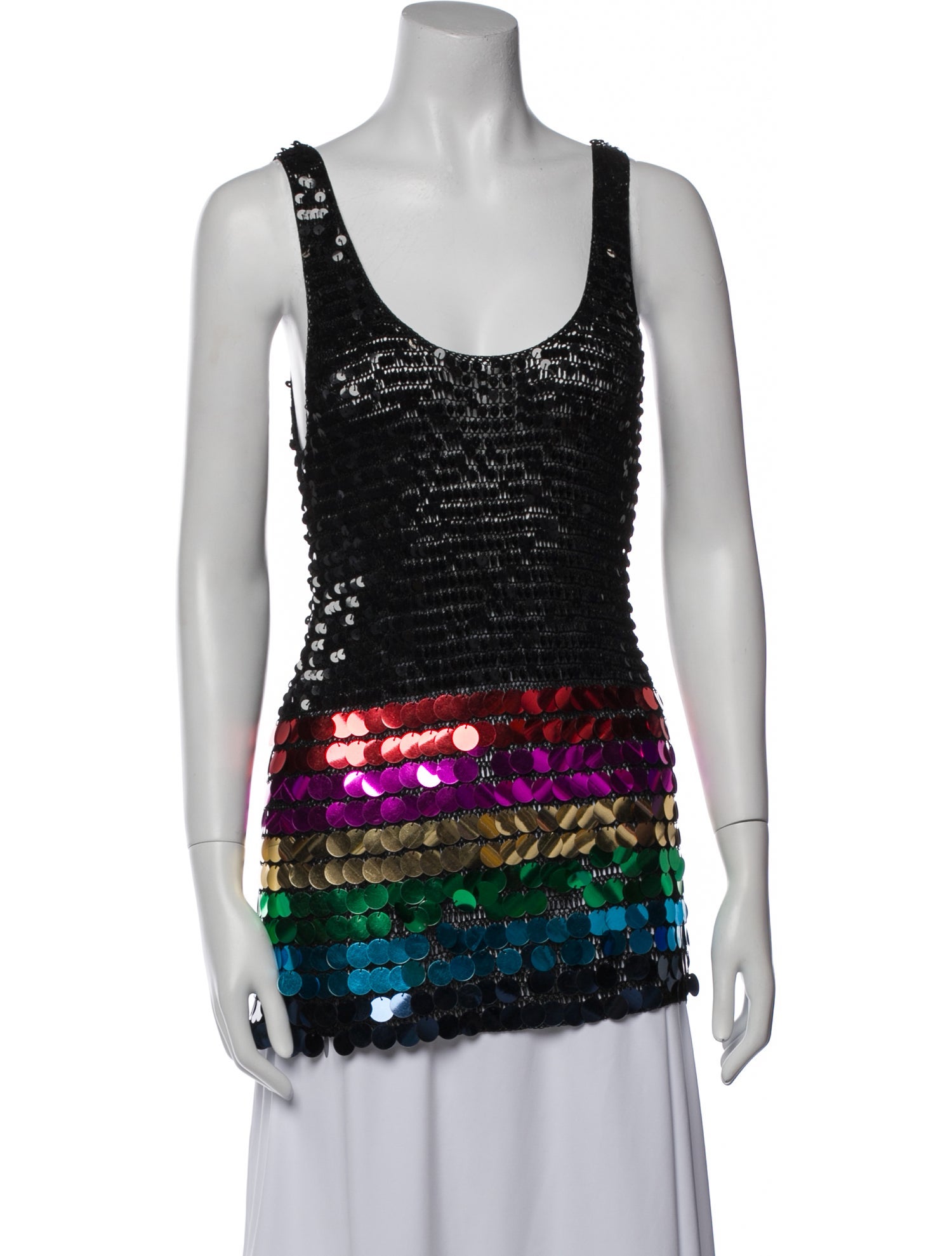 Sonia Rykiel Printed Scoop Neck Top w/ Tags