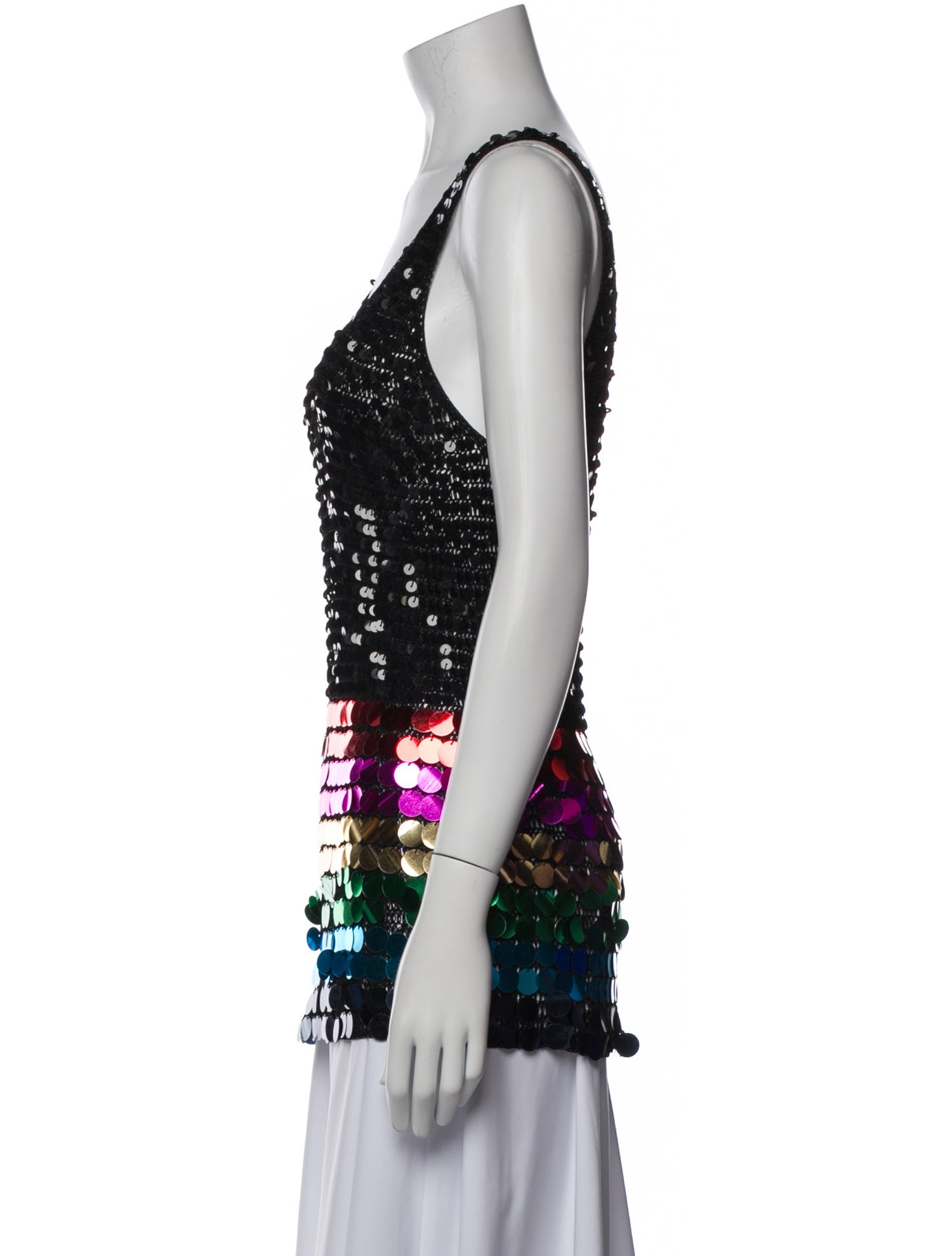 Sonia Rykiel Printed Scoop Neck Top w/ Tags