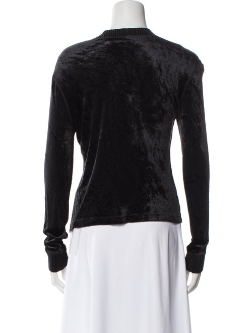 Sonia Rykiel Scoop Neck Long Sleeve Button-Up Top