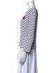 Sonia Rykiel Striped Bateau Neckline Top