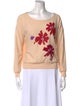 Sonia Rykiel Graphic Print Scoop Neck Sweater