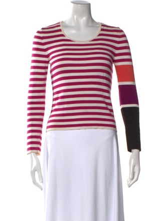 Sonia Rykiel Striped Scoop Neck Sweater