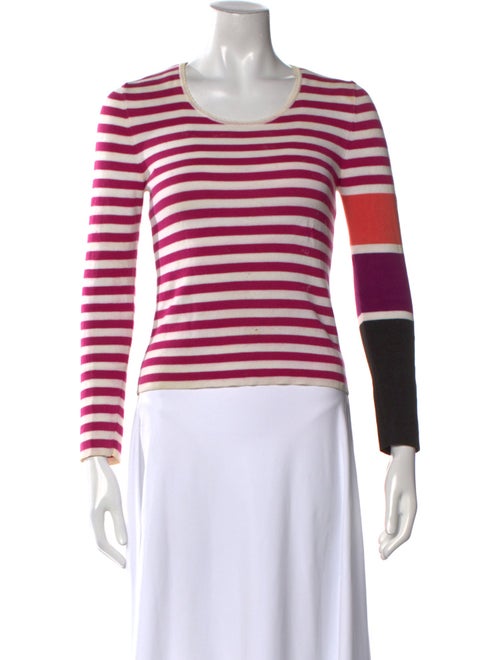 Sonia Rykiel Striped Scoop Neck Sweater