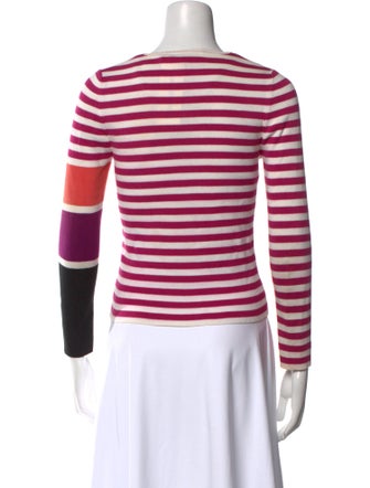 Sonia Rykiel Striped Scoop Neck Sweater