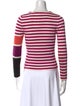 Sonia Rykiel Striped Scoop Neck Sweater