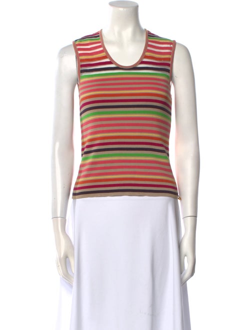 Sonia Rykiel Striped Scoop Neck Top