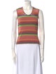 Sonia Rykiel Striped Scoop Neck Top
