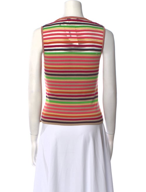 Sonia Rykiel Striped Scoop Neck Top