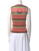 Sonia Rykiel Striped Scoop Neck Top