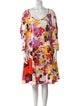 Sonia Rykiel Floral Print Knee-Length Dress