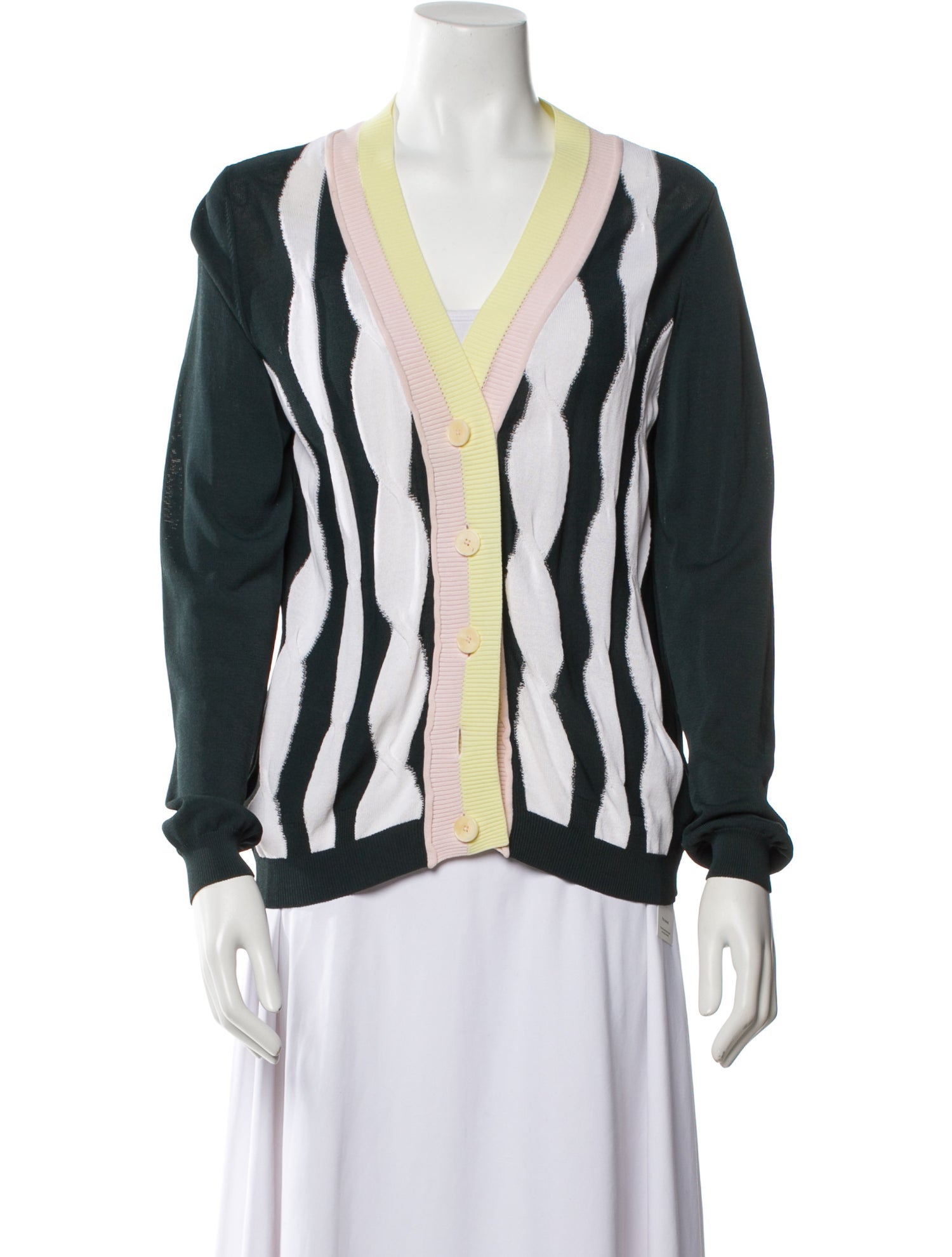 Sonia Rykiel Striped V-Neck Sweater