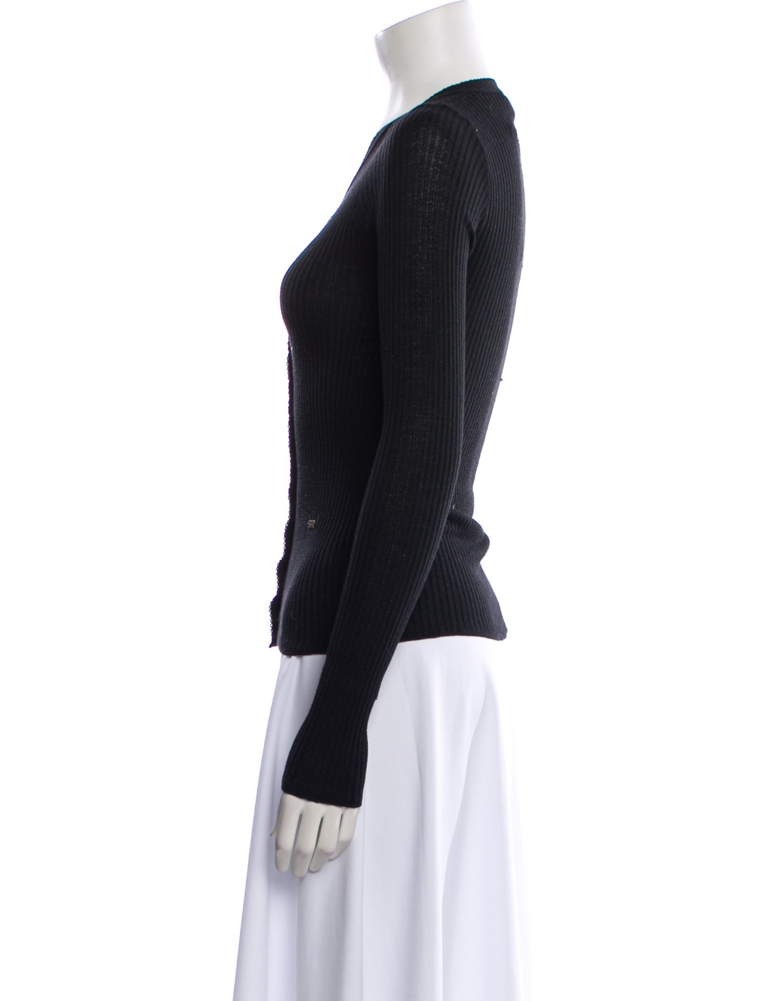 Sonia Rykiel Silk V-Neck Sweater