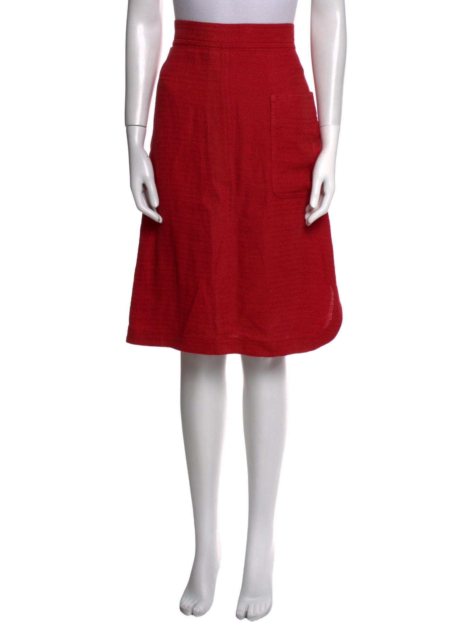 Sonia Rykiel Linen Knee-Length Skirt