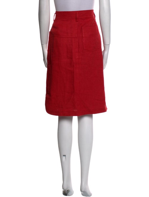 Sonia Rykiel Linen Knee-Length Skirt