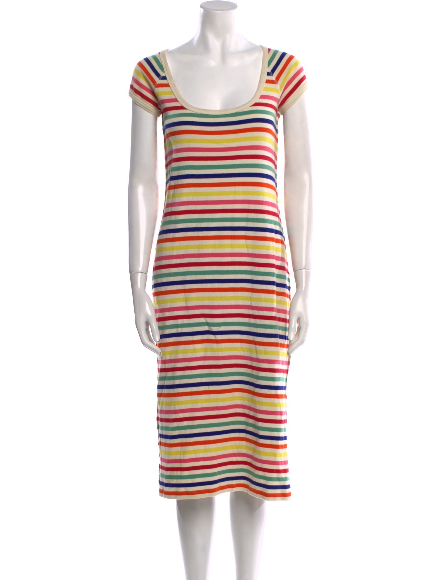 Sonia Rykiel Striped Midi Length Dress