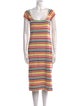 Sonia Rykiel Striped Midi Length Dress