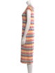 Sonia Rykiel Striped Midi Length Dress