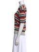 Sonia Rykiel Striped Bateau Neckline Top