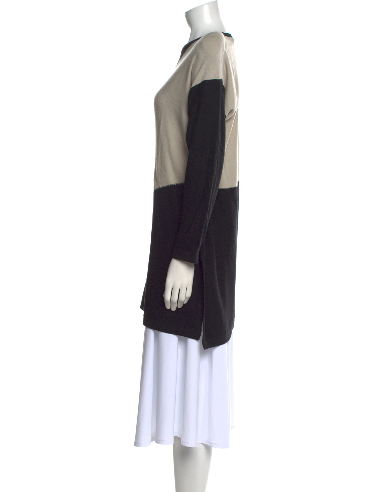 Sonia Rykiel Virgin Wool Colorblock Pattern Sweater