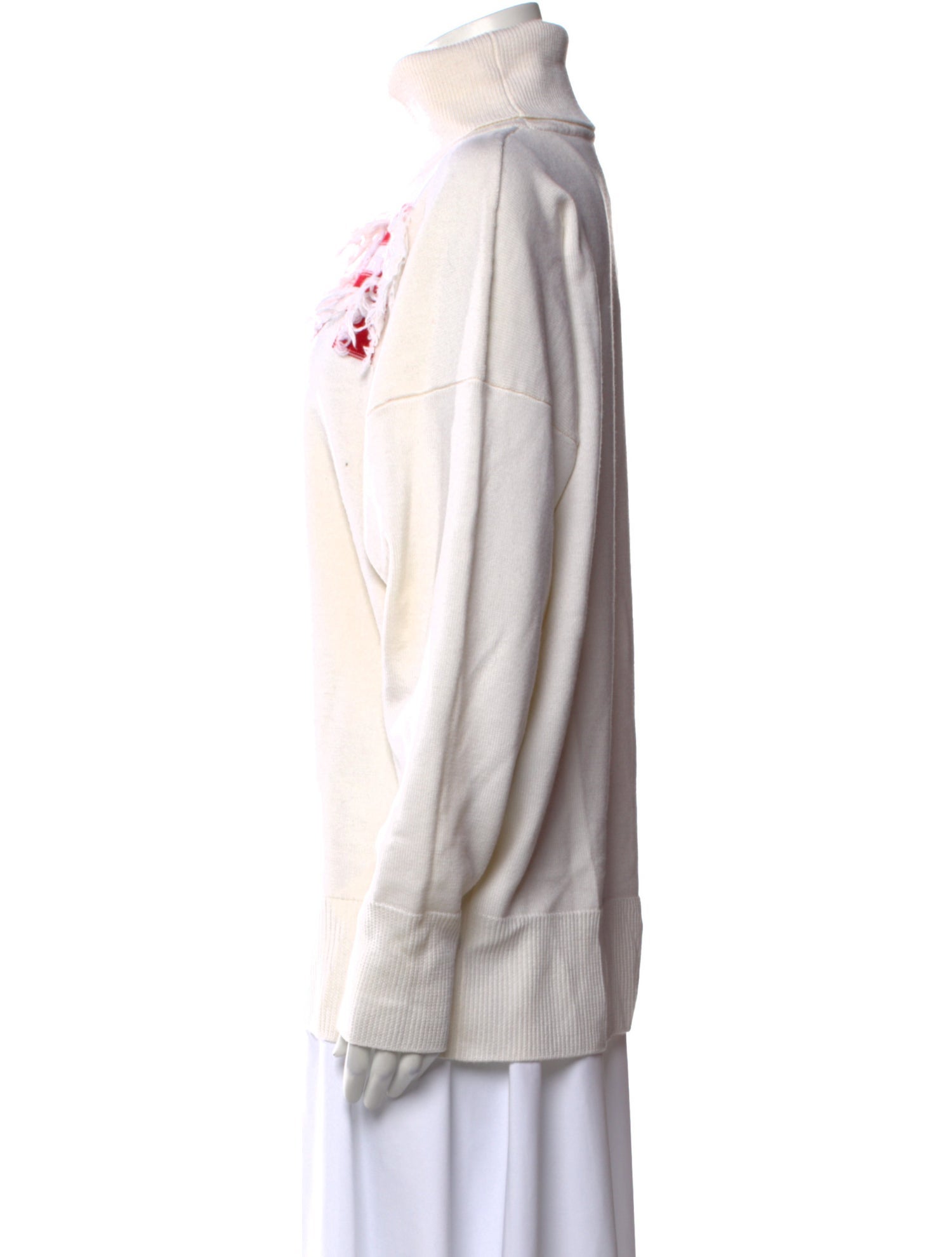 Sonia Rykiel Graphic Print Mock Neck Sweater