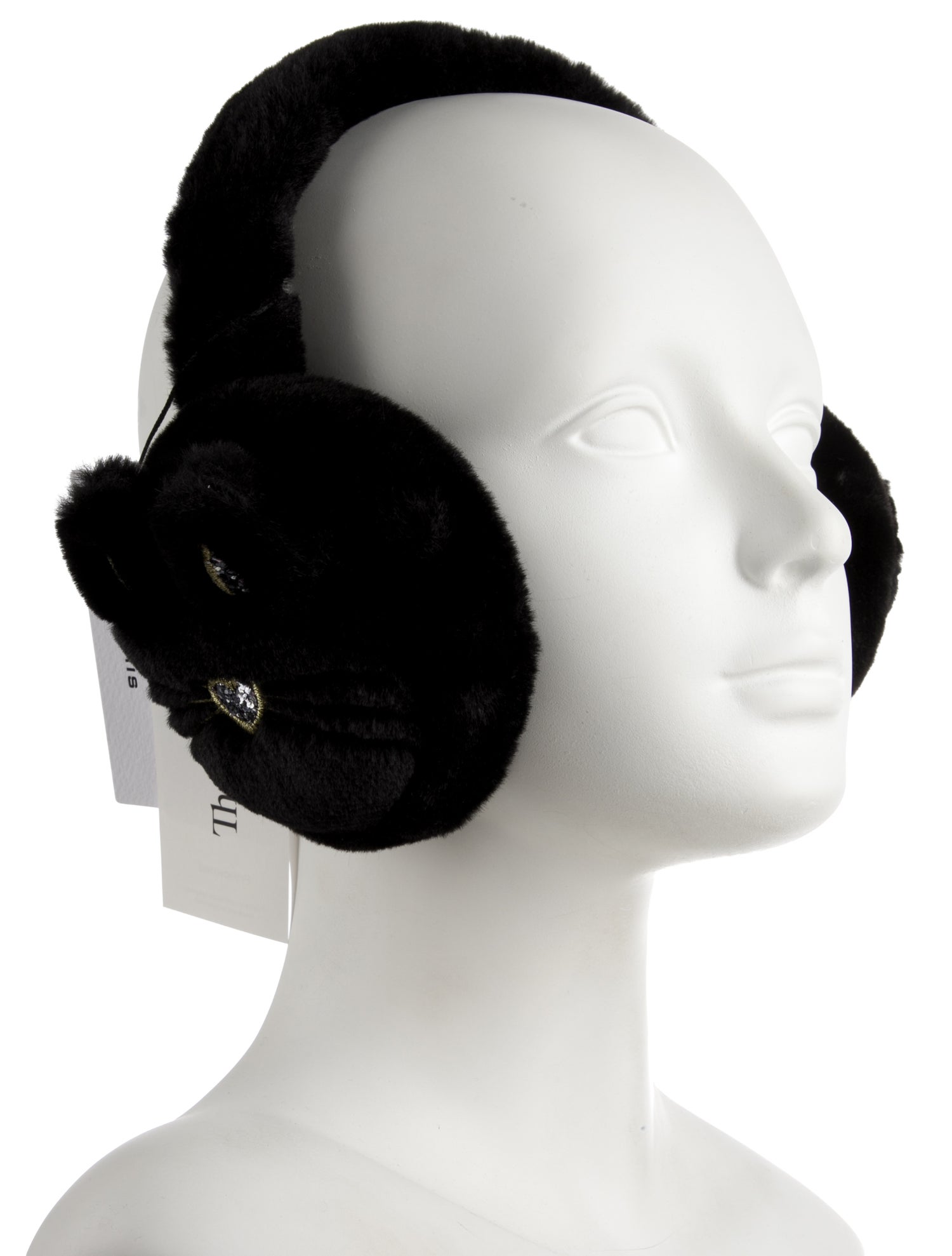 Sonia Rykiel Womens Round Fur Earmuffs w/Tags