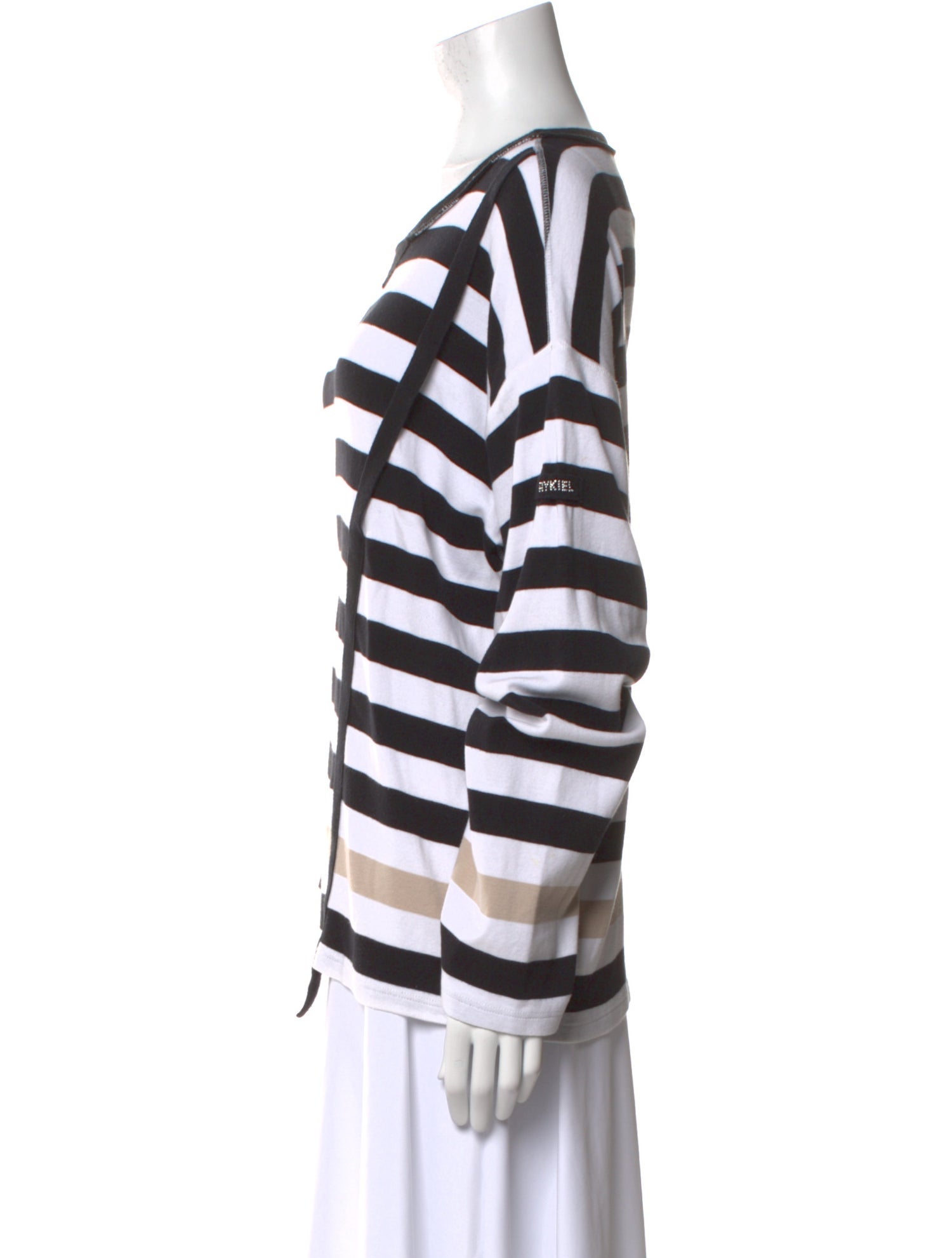 Sonia Rykiel Striped Scoop Neck T-Shirt