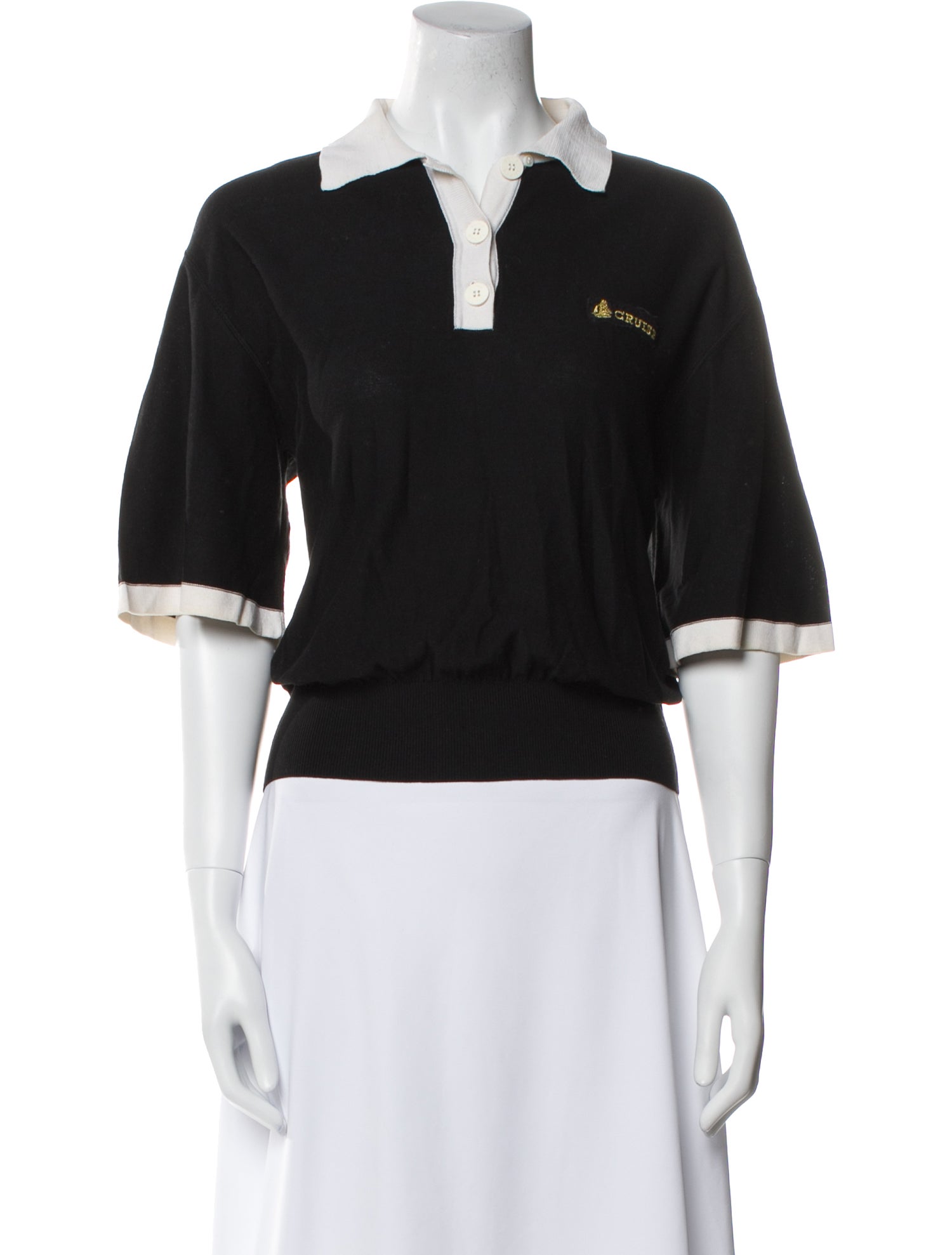 Sonia Rykiel V-Neck Short Sleeve Polo