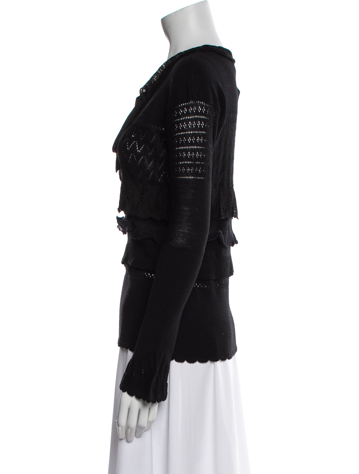 Sonia Rykiel Virgin Wool V-Neck Top