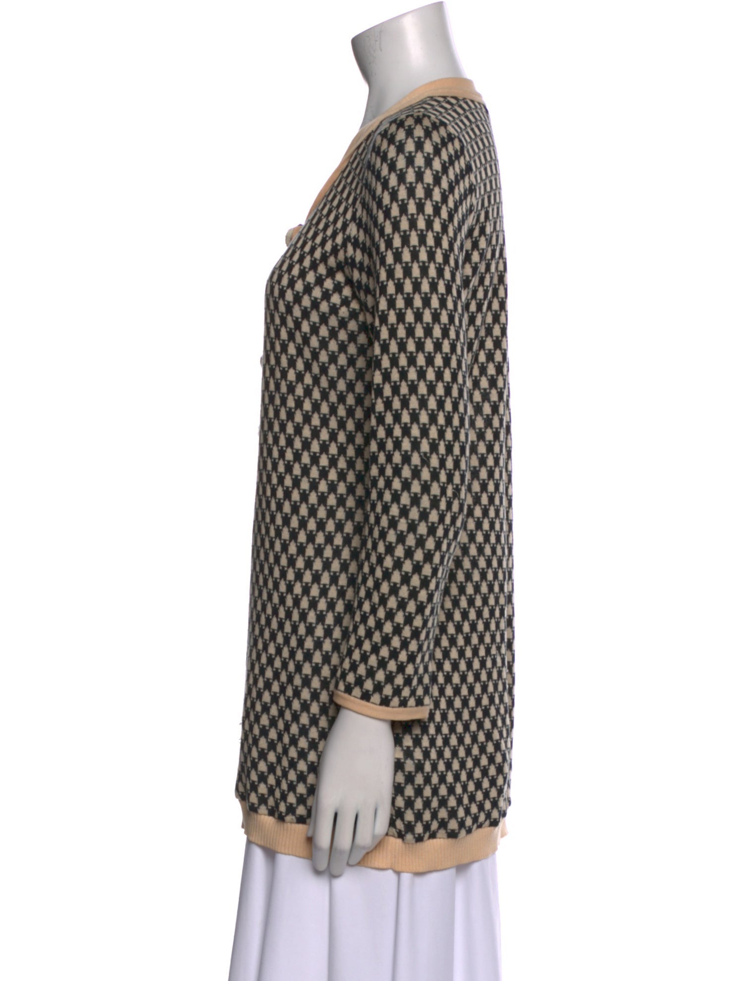 Sonia Rykiel Printed Scoop Neck Sweater