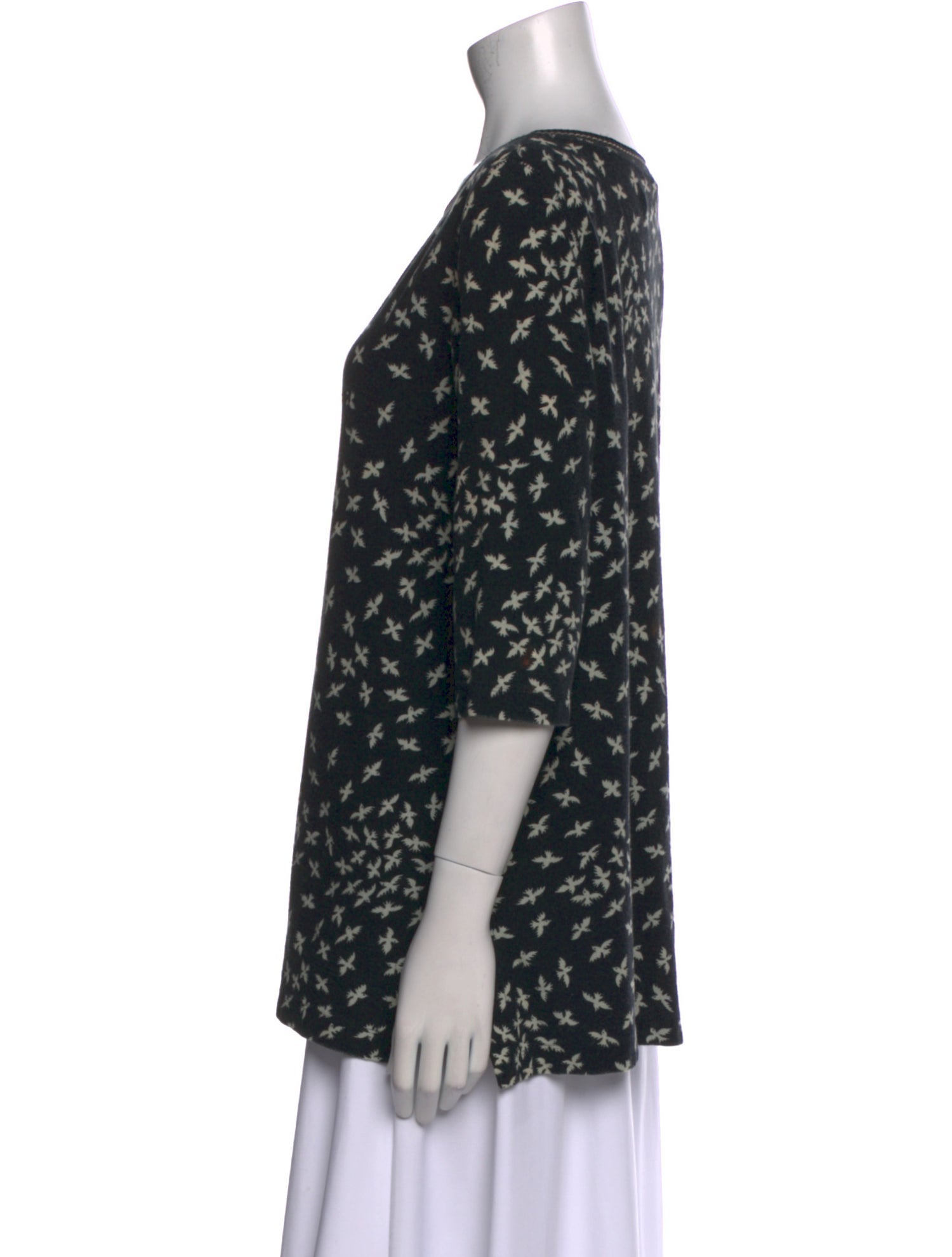 Sonia Rykiel Printed Scoop Neck Sweater