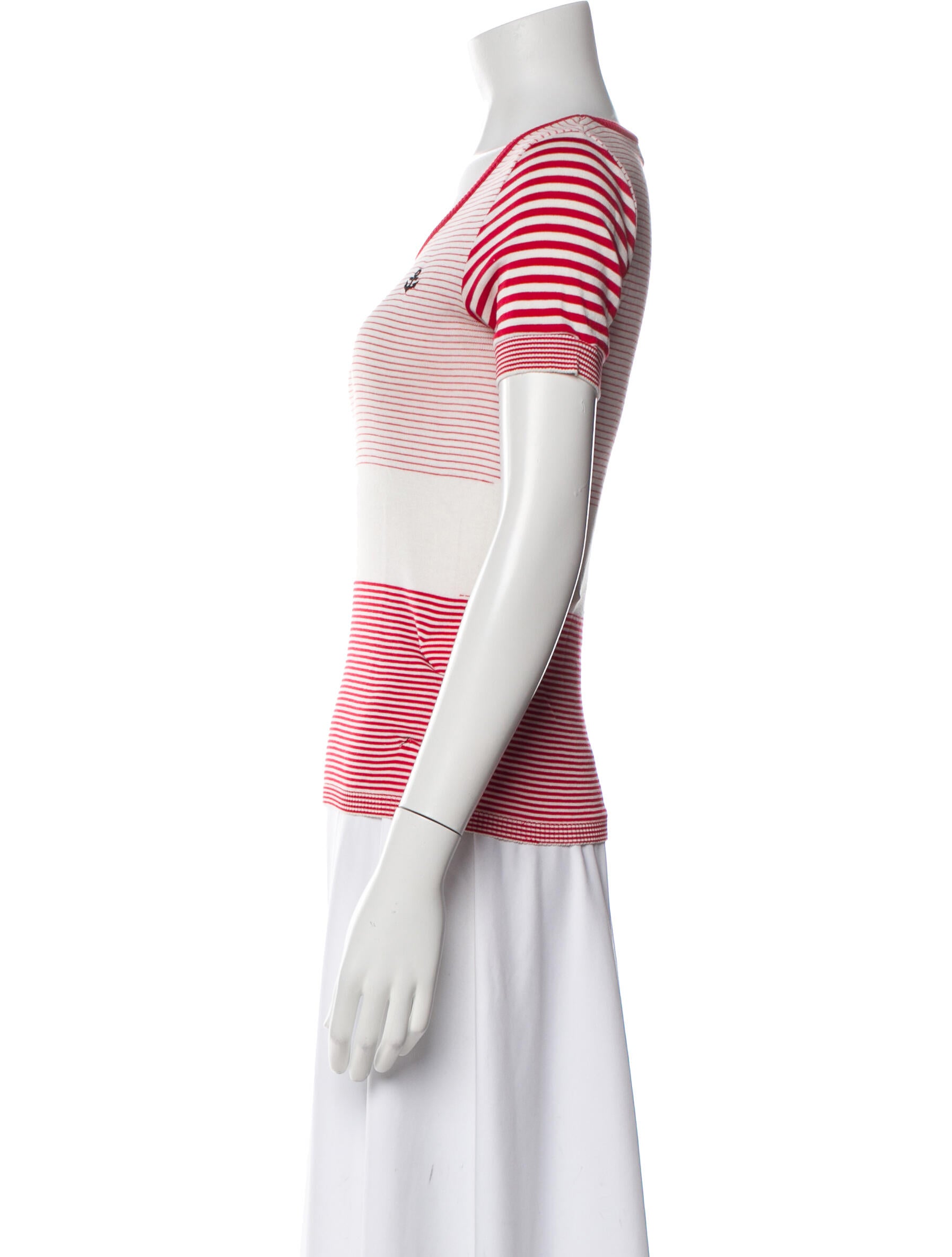 Sonia Rykiel Striped Scoop Neck T-Shirt