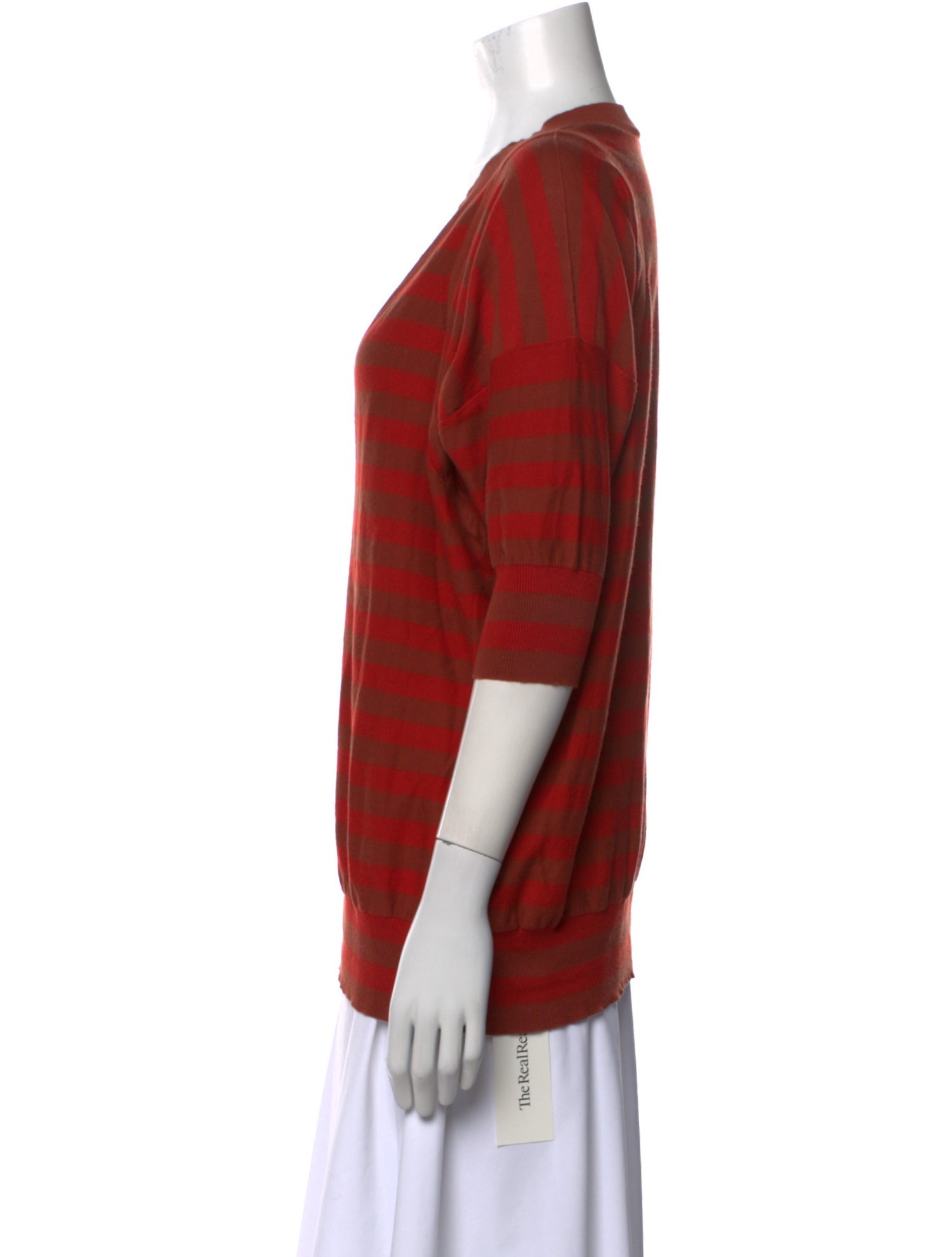 Sonia Rykiel Striped V-Neck Top