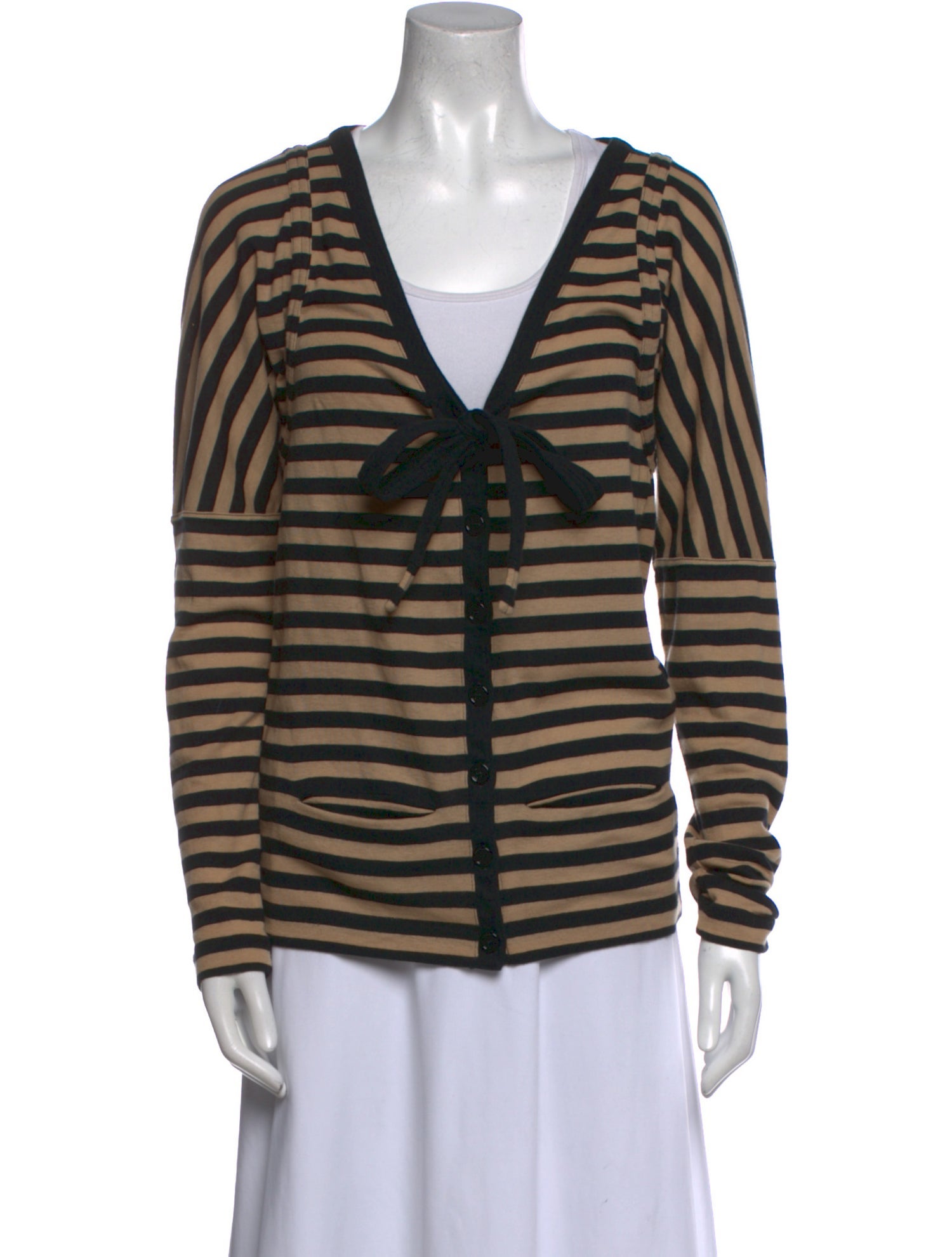 Sonia Rykiel Striped V-Neck Sweater