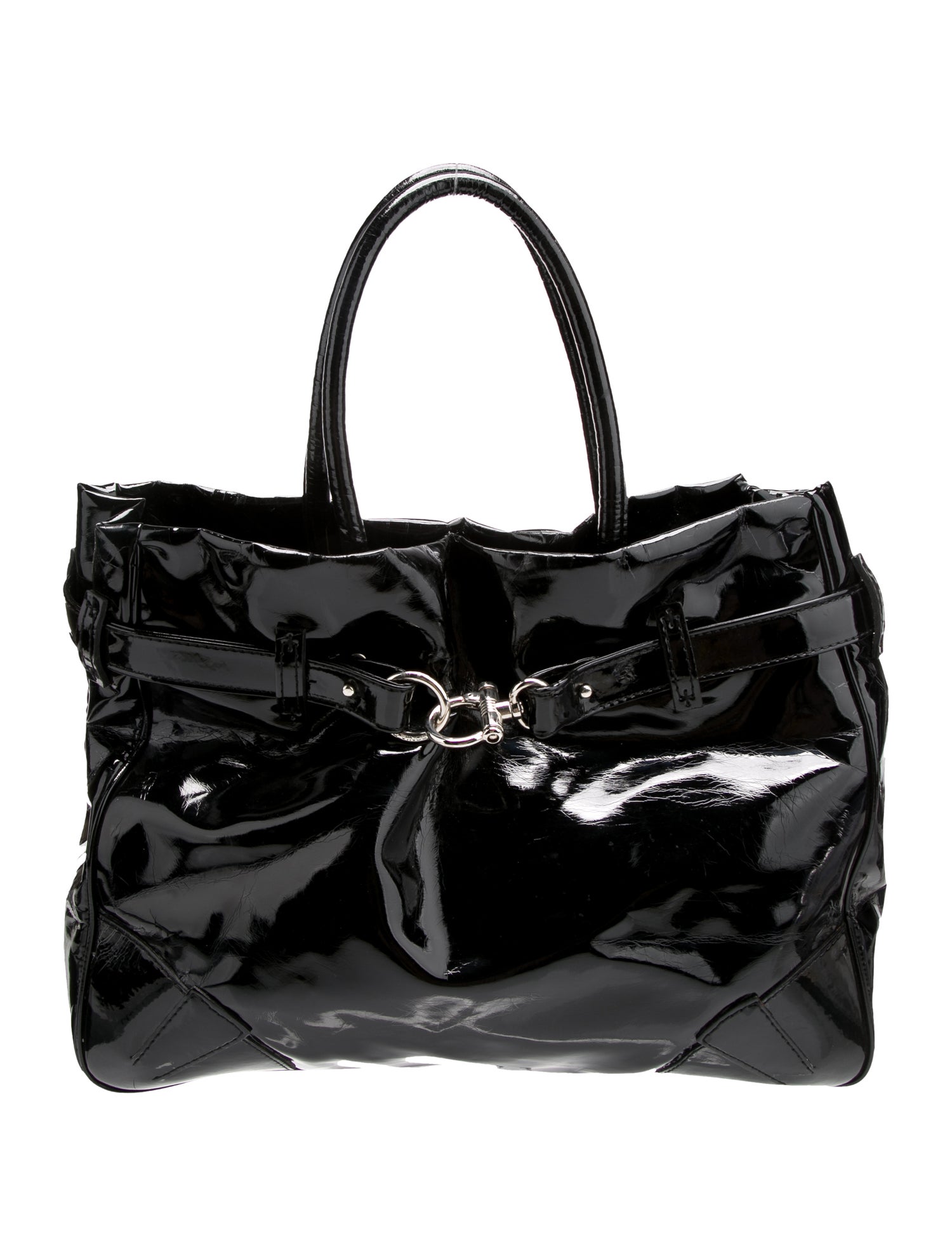 Sonia Rykiel Patent Leather Weekender Bag Vintage