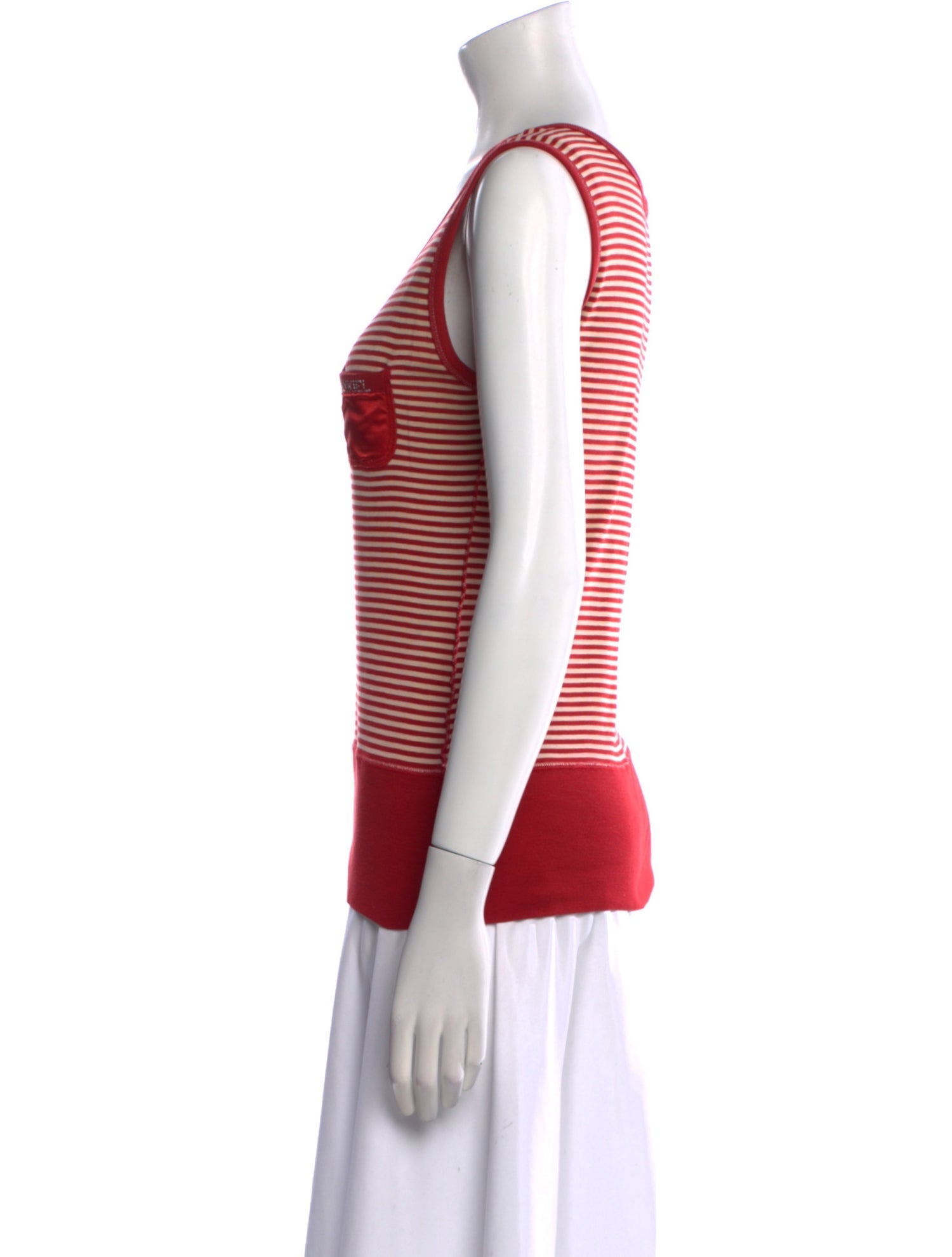 Sonia Rykiel Striped Scoop Neck Top