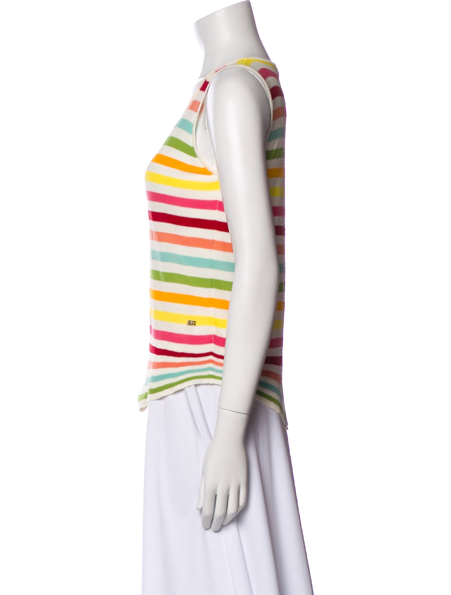 Sonia Rykiel Striped Scoop Neck Top