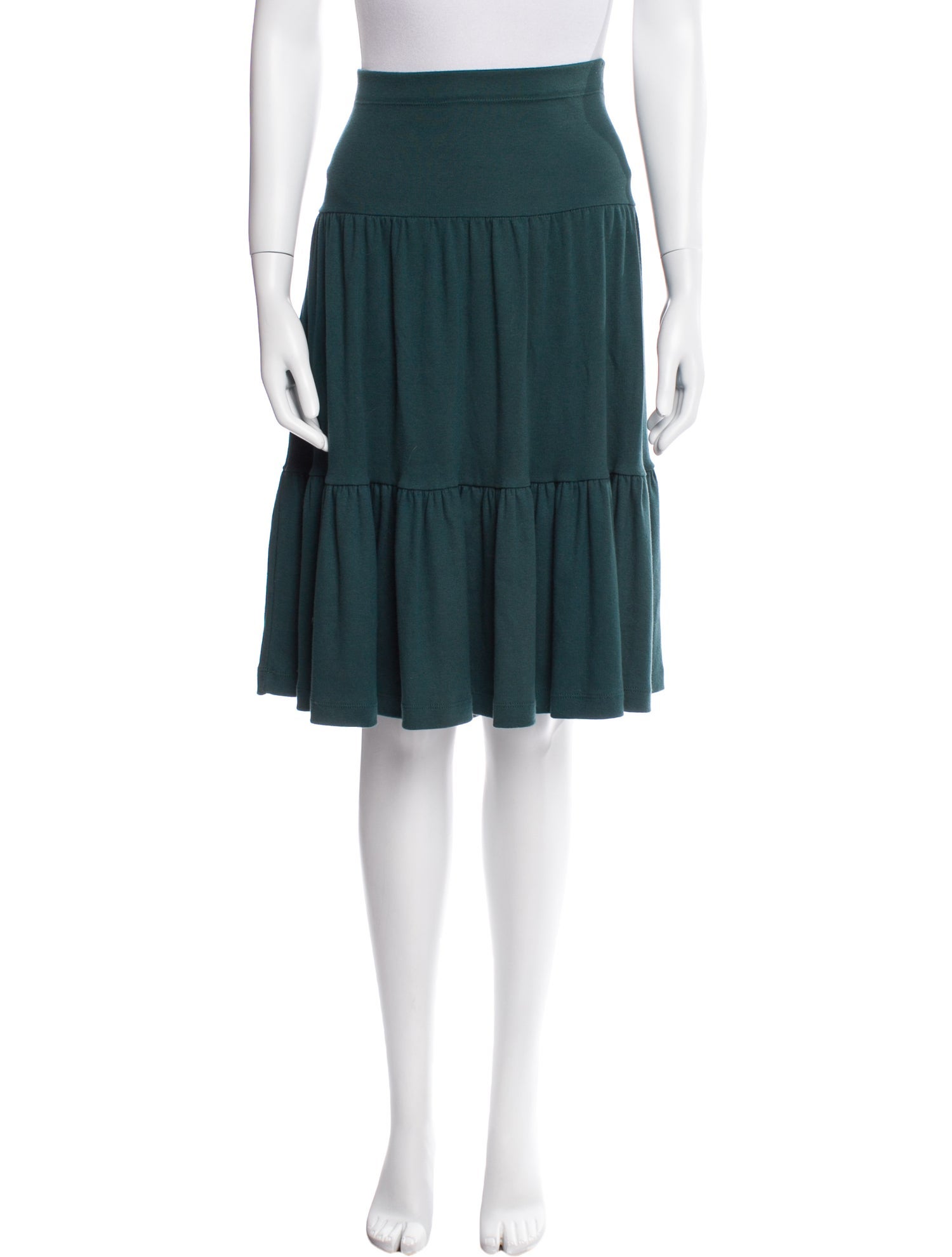 Sonia Rykiel Ruffle Embellishment Knee-Length Skirt