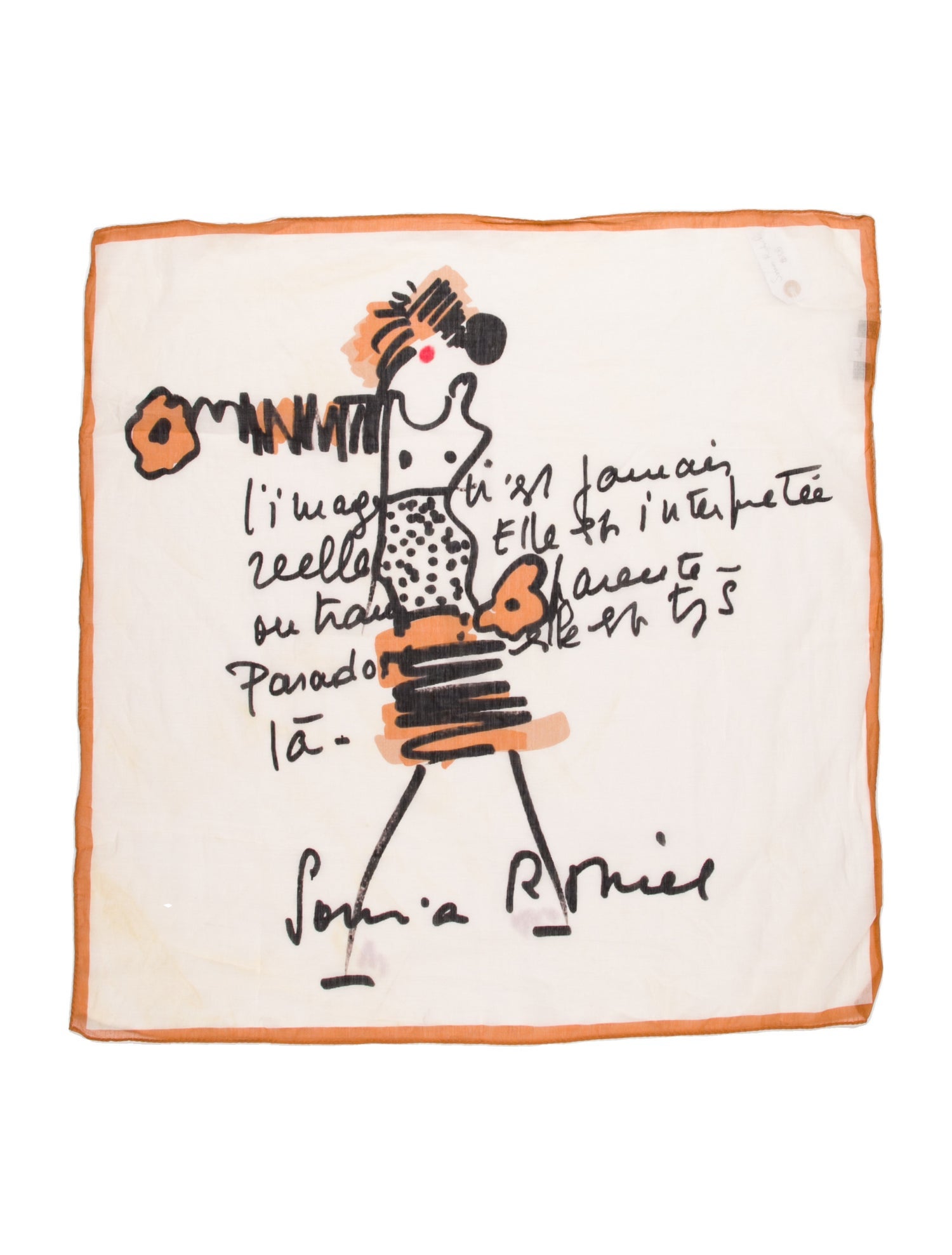 Sonia Rykiel Glitter Printed Scarf