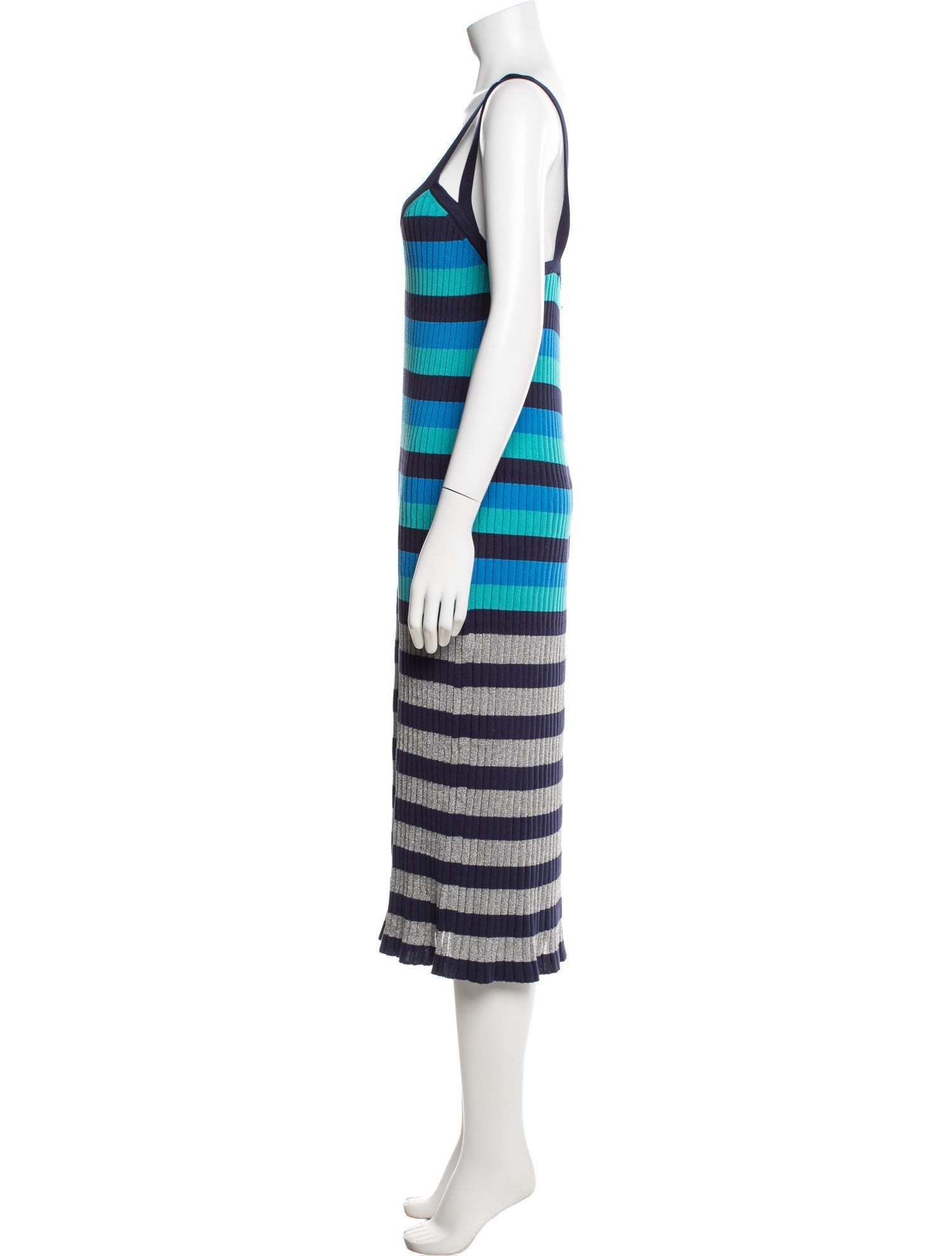 Sonia Rykiel Striped Midi Length Dress w/ Tags