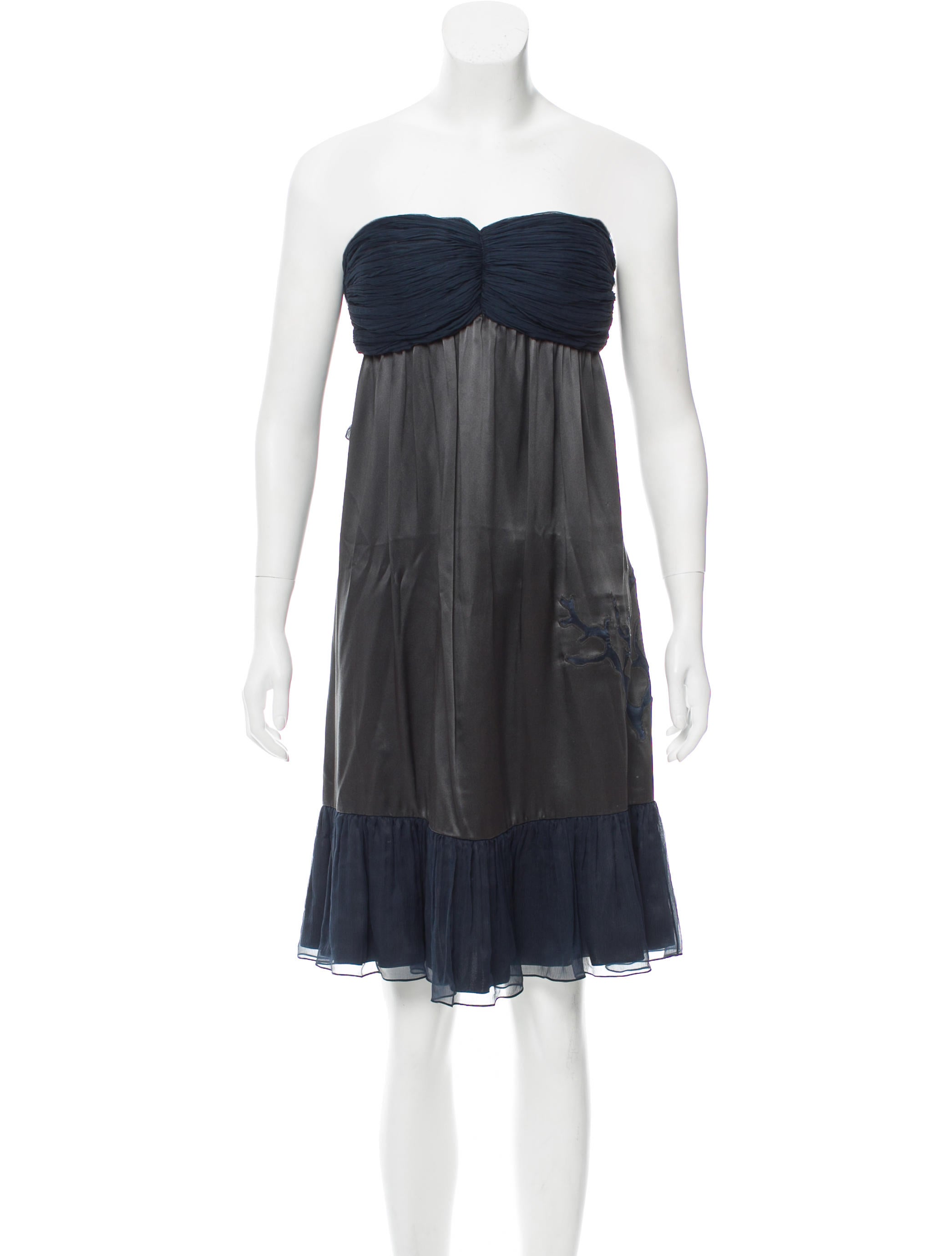 Sophie Theallet Strapless Gathered Dress