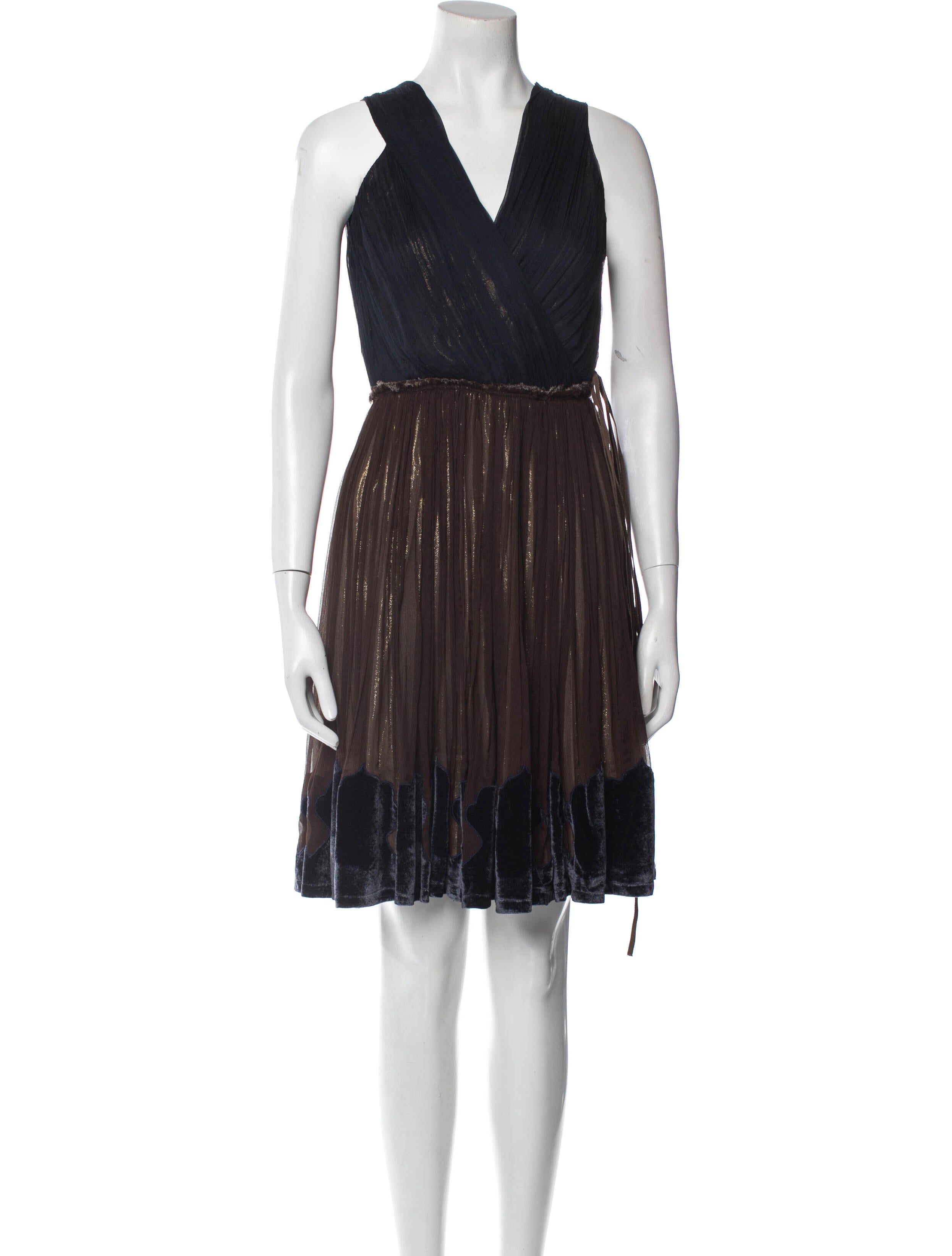 Sophie Theallet V-Neck Knee-Length Dress