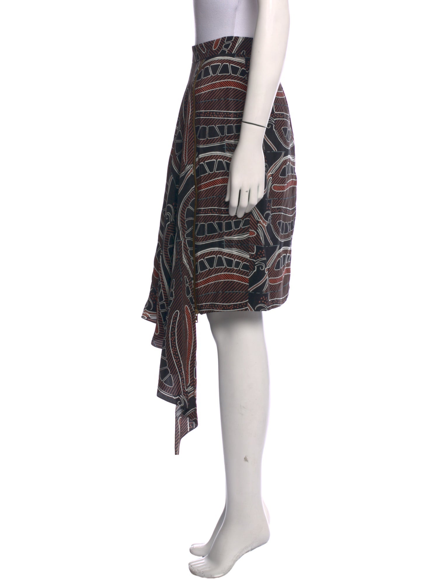 Sophie Theallet Silk Midi Length Skirt