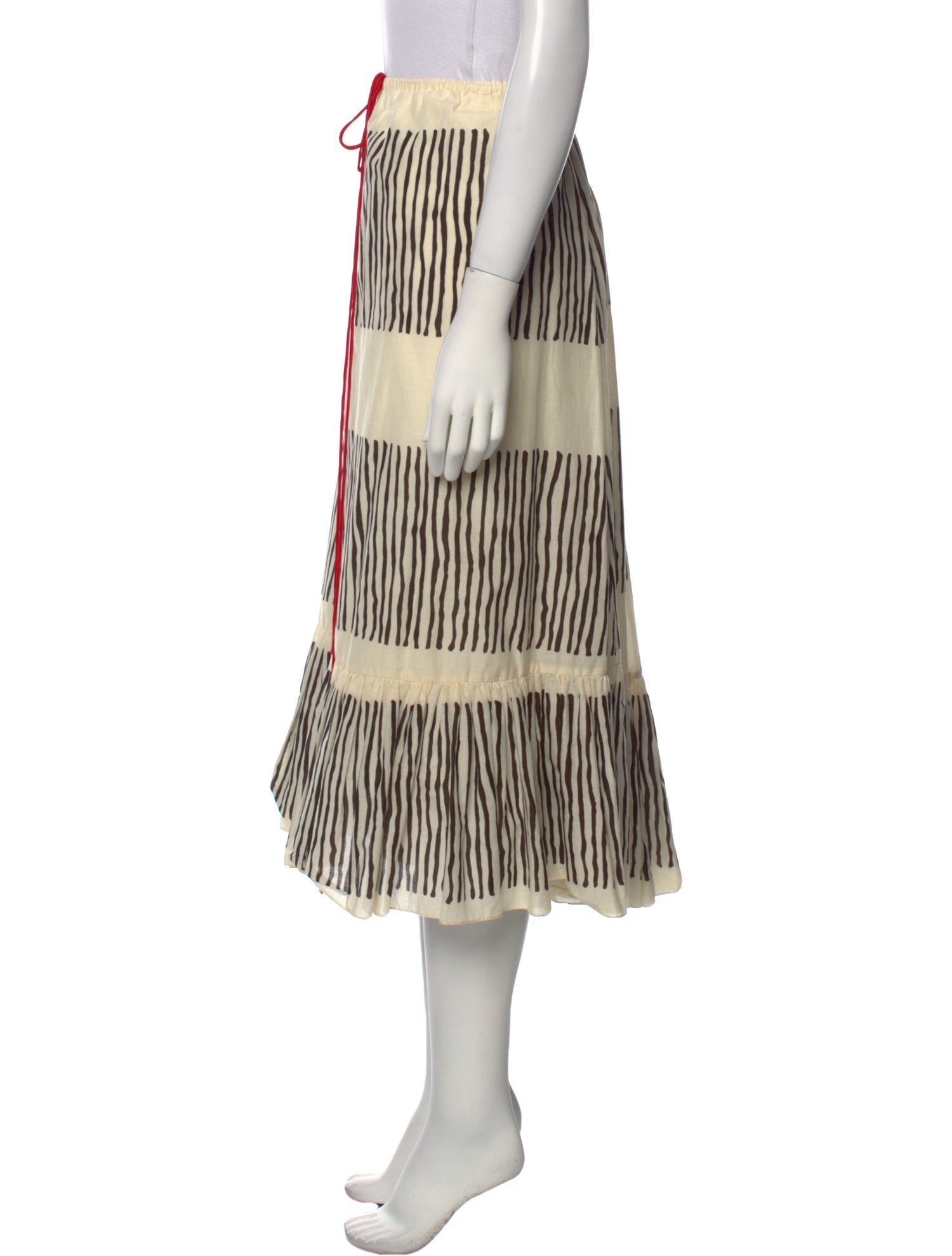 Sophie Theallet Striped Midi Length Skirt