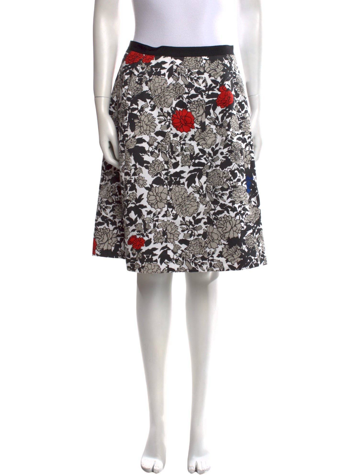 Sophie Theallet Floral Print Knee-Length Skirt