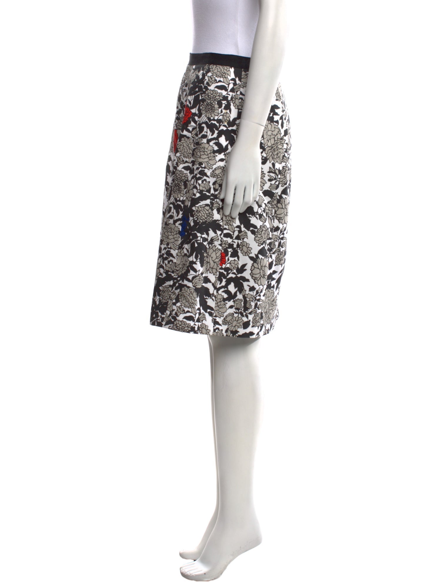 Sophie Theallet Floral Print Knee-Length Skirt