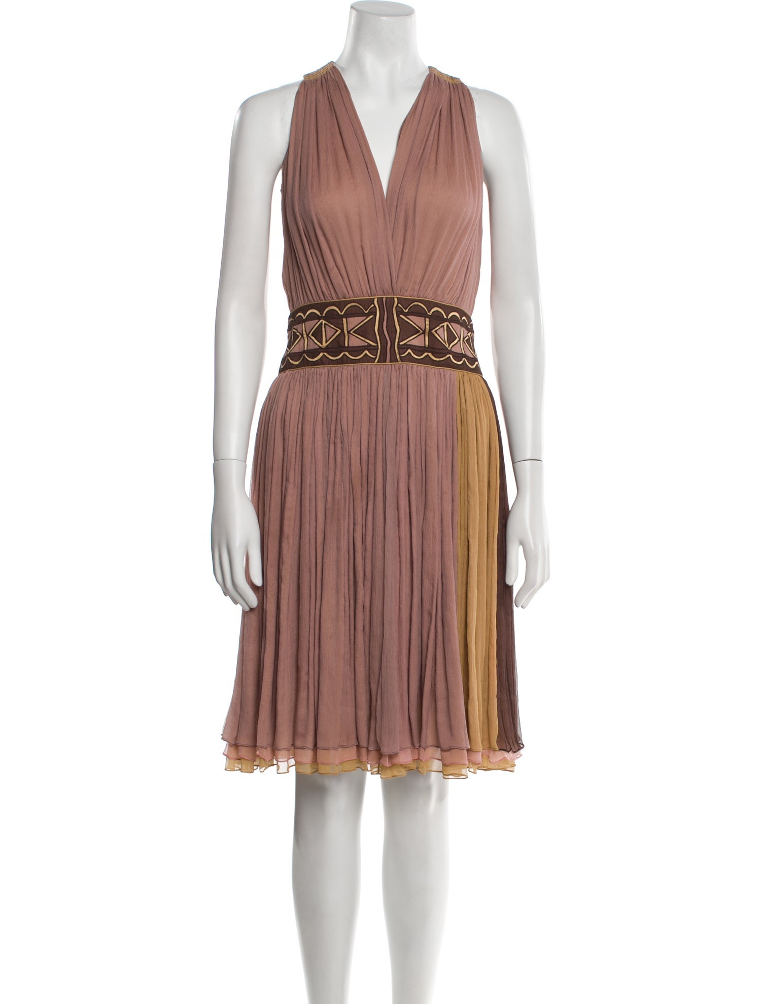 Sophie Theallet Silk Knee-Length Dress