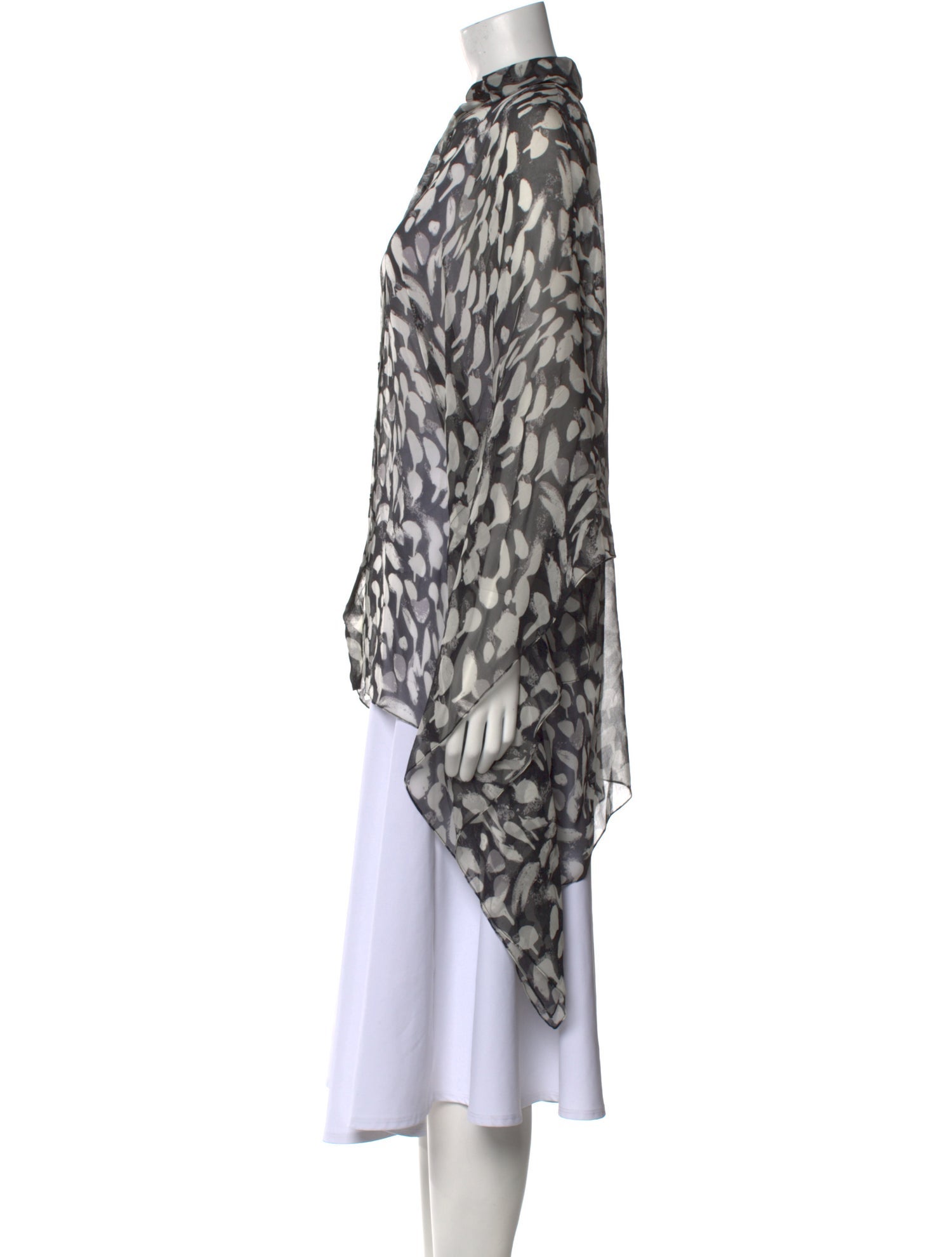 Sophie Theallet Silk Animal Print Tunic