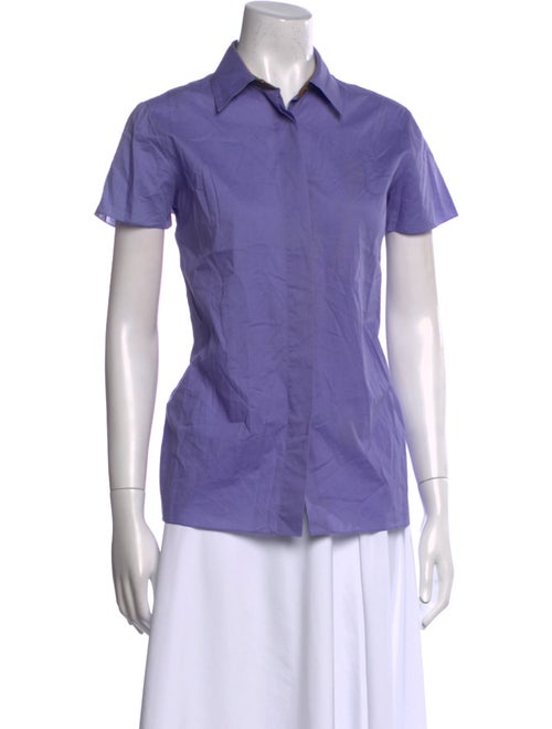Sophie Theallet Short Sleeve Button-Up Top