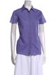 Sophie Theallet Short Sleeve Button-Up Top