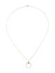 Sophie Ratner 14K Diamond Crescent Pendant Necklace
